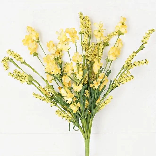 Yellow Heather Blossom Bush 18"