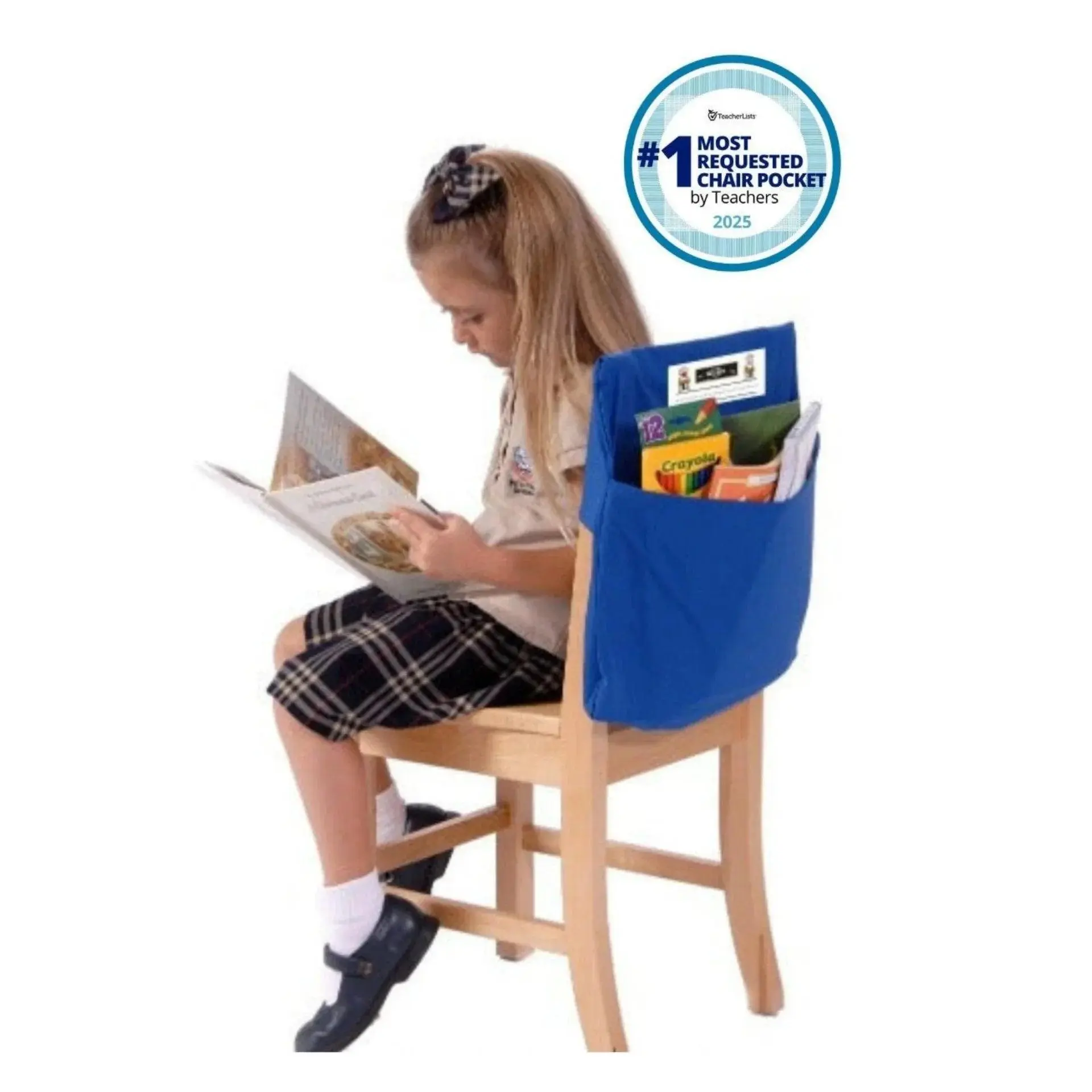 Seat Sack® Single Chair Pocket Organizer - Classroom & Workplace Solution with Folder, Notebook & Name Card Holders, Music Room School Supplies Organizer, Classroom Storage, Folder Storage