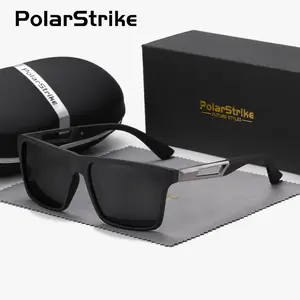 PolarStrike Unisex Fashion Casual Square Frame Outdoor Polarized Sunglasses UV400