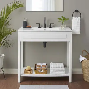 Modway Altura 36" Bathroom Vanity in White White