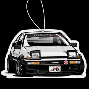 NEW JDM Air Freshener - Anime Style Drift Car Toyota AE86 Hanging Air Freshener