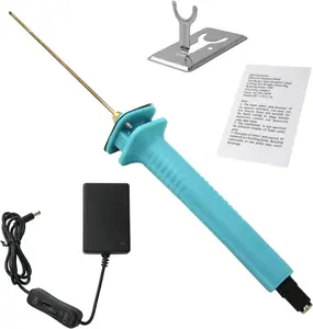 Foam Cutter Electric Hot Wire Cutter Pen 10CM Foam Board Cutting with Stand 18W Hot Knife Styrofoam Cutting Pen with Apaptor Foam Cutting Tool for White