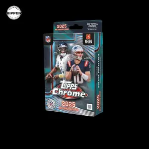 2025 Topps Chrome Football Hanger  Box - Topps Football Cards