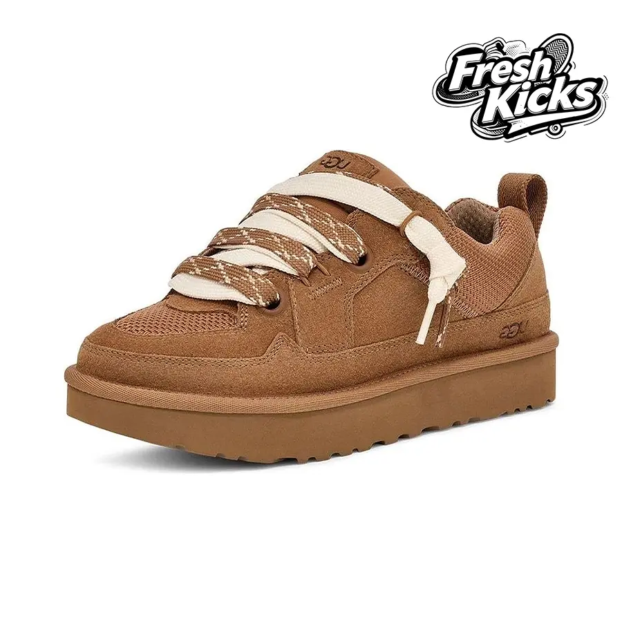 UGG Lowmel LoChestnut (Women's)– Women's Lifestyle Sneakers – shoes for woman -Vintagen - Running Shoes, Lightweight Shock-Absorbing Comfort, Breathable Everyday Fit, Gym Training to Street Casual Wear - back to school - 1168890 CHE
