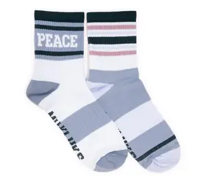 MUK LUKS Women's Set of 2 Quarter Crew Nylon Studio Socks