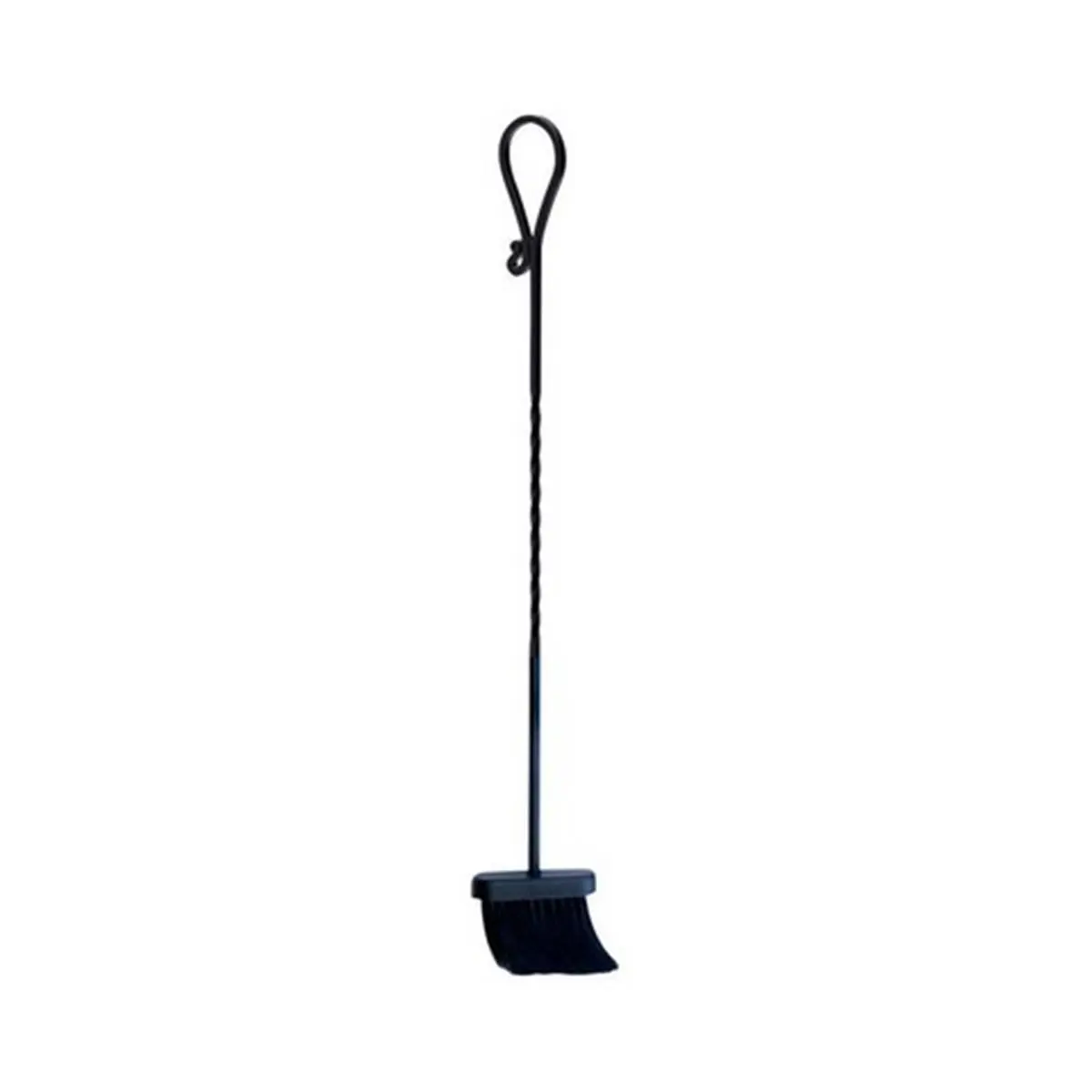 212 MAIN 30-in Powder Coated Black Twisted Steel Fireplace Brush, House Cleaning Tools for Indoor Fireplace Maintenance, Festive Decor Accessory