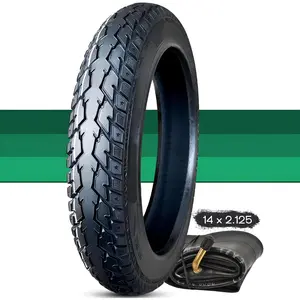 14 x 2.125   Tire (not Solid) 14x2.125 Pneumatic Tire for Ebike 14x2.125/57-254 Folding   Tire with Anti-Skid Tread and Thickened Design