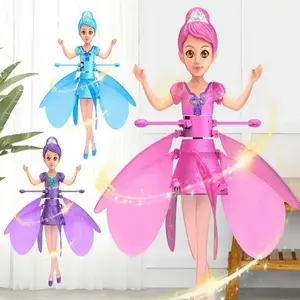 Children's Flying Doll Dancing Simulation Helicopter Gesture Induction Machine Rotating Flying Toy Luminous Toy Gift