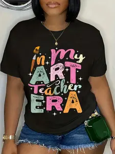 100% Cotton In My Art Teacher Era Teaching Future Artist Back To School T-Shirt