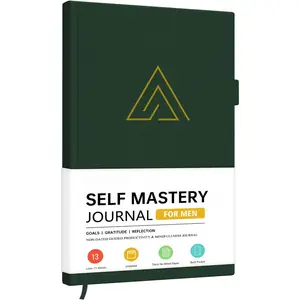 Self-Mastery Journal for Men - Gratitude and Productivity Journal for More Happiness, Positivity, Growth, Mindfulness, Self Care and Reflection - Guided Inspirational Journals for Men & Women