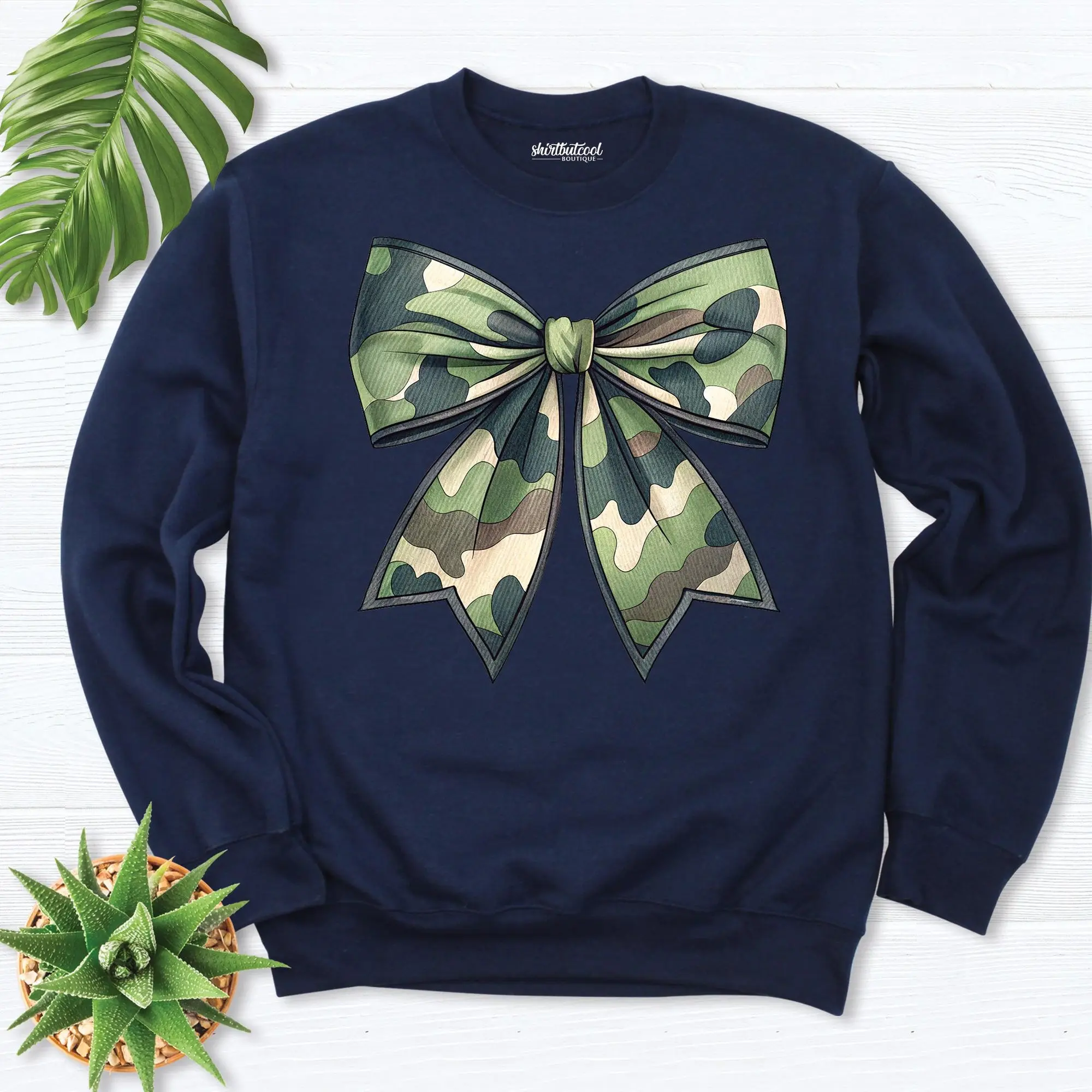 Army Camouflage Bow Sweatshirt, Army bow women hoodie, Coquette Army Sweatshirt, Army mom sweatshirt