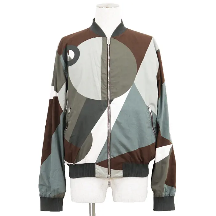 Pre-owned HERMÈS Nylon Small Leather Goods Hermes Le Theoreme d'Equithagore Coated Jacket