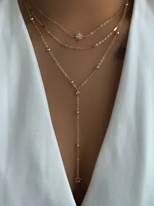 Women's Y-Shape Layered Necklace, Perfect for Parties & Festivals, Stylish Accessory for Music Lovers, Trendy Jewelry Gift Idea