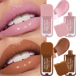Glossy Lip Glaze Mirror Lip Glaze with Moisturizing Effect, Lips Not Easy to Crack, Long-Lasting Waterproof Lip Glaze Lipstick, -Dry Rose Pink Mocha Brown Deep Red, Perfect Gift Women,'S Day, Mother'S Day Limited Gift