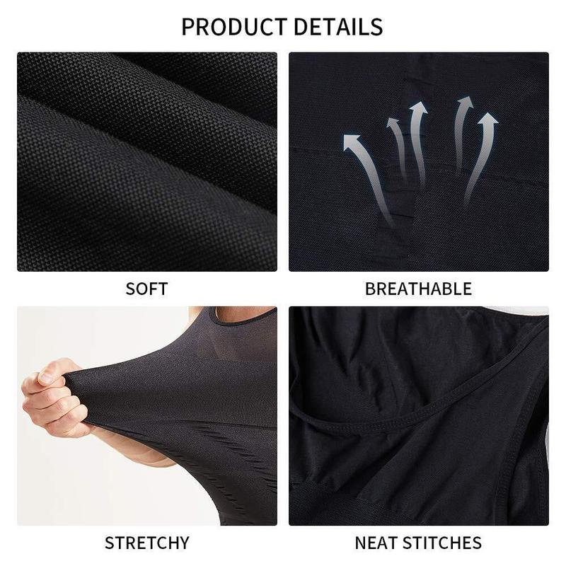 3/2/1 PACK Mens Body Shaper Tummy Vest Compression Shirts Menswear Male Compression Shirt Tank Top Shapewear Workout Tighten Abdomen Undershirt Athletic Compression Under Base Layer Sport Tank Top 3/2/1 PACK Mens Body Shaper Tummy Vest Compression Shirts Menswear Male Compression Shirt Tank Top Shapewear Workout Tighten Abdomen Undershirt Athletic Compression Under Base Layer Sport Tank Top