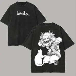 Himiko Toga Printed Unisex Washed T-Shirt b3
