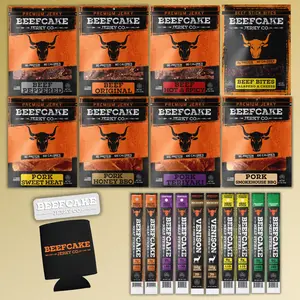 Jumbo Sampler Bundle - Variety Jerky Pack Multiple Flavors Pork Jerky Beef Jerky Meat Sticks