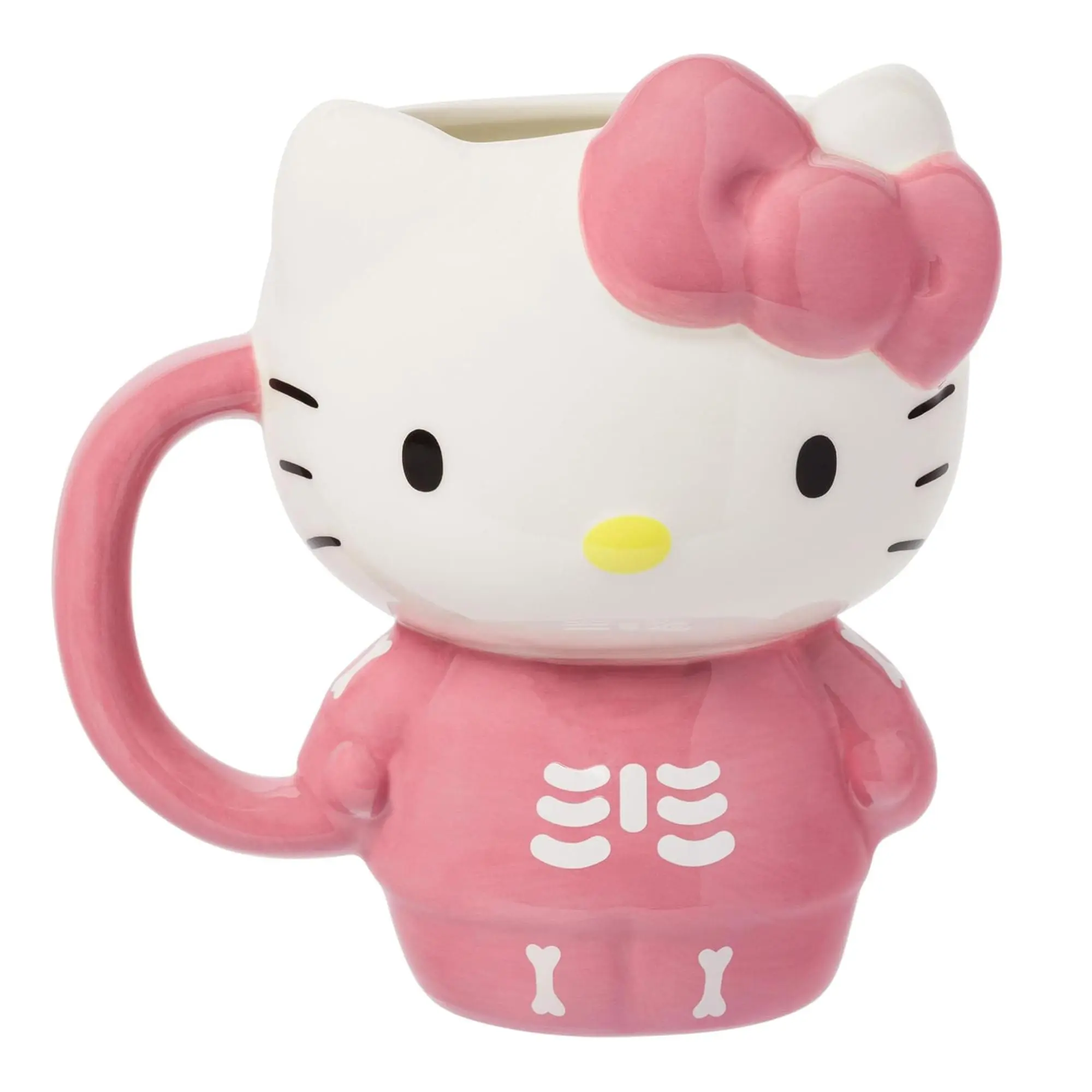 $21.99 | Sanrio Hello Kitty Pink Skeleton Costume 20 Ounce 3D Sculpted Ceramic Mug