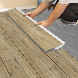 Wood Grain Floor Sticker, Thickened Frosted Vinyl, Anti Slip Peel Adhesive Flooring, Home Decoration Renovation Floor Sticker