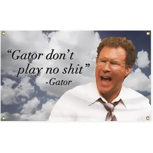 Gift Colorful Bedroom Gift Colorful Bedroom   TapestryPfranK Gator Don't Play No Shit Flag,  Funny Flags for Room Guys, Man Cave Flags with Brass Grommets for College Dorm Room Decor, Wall Hanging Funny Tapestries for Bedroom Home Decoratio
