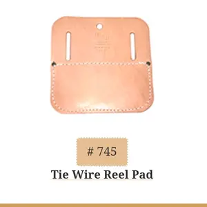 Top Grain Leather Tie Wire Wheel Pad ***Made in the  USA***