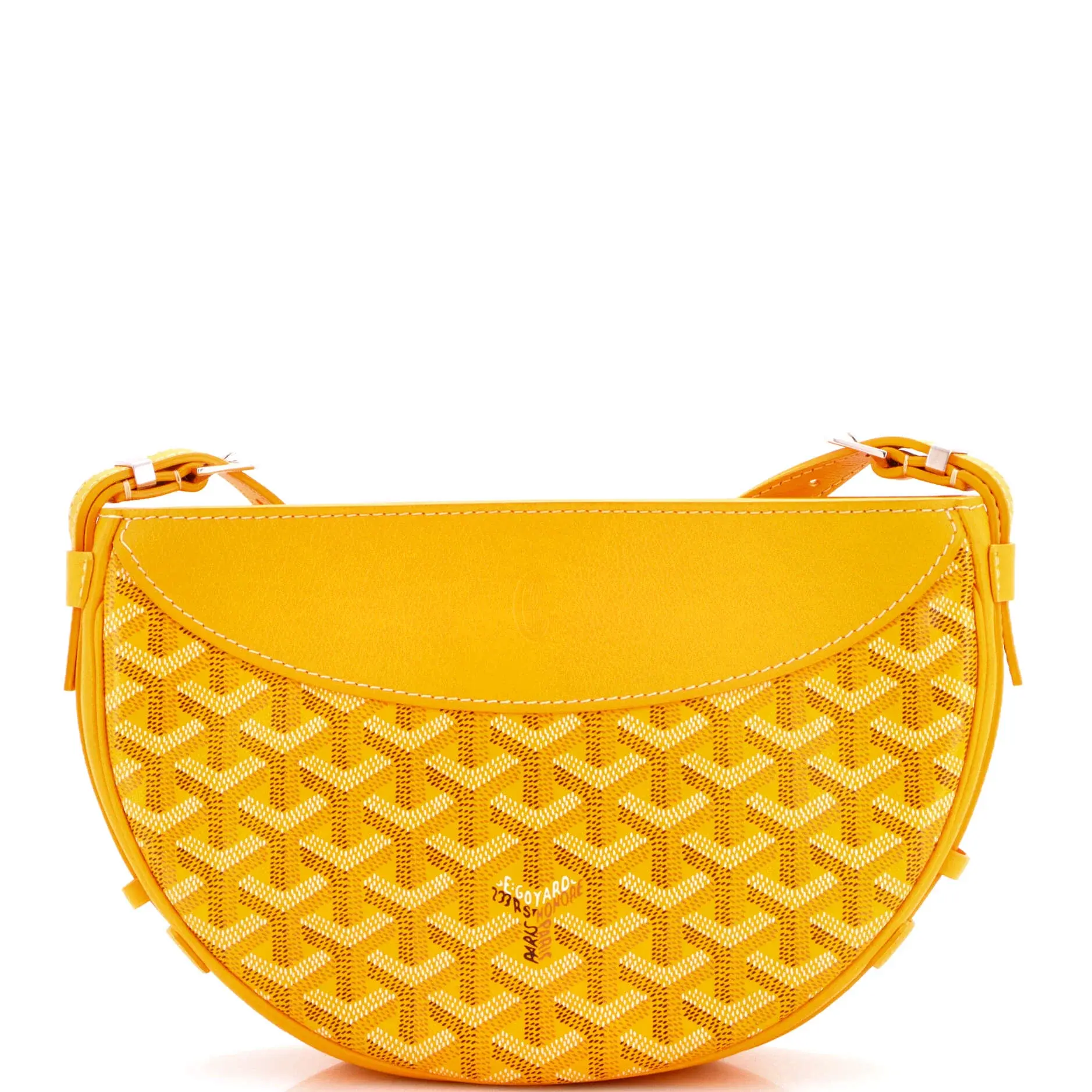 Pre-owned Goyard Canvas Coated Shoulder Bags Hirondelle Shoulder Bag Coated Canvas and Leather by Rebag