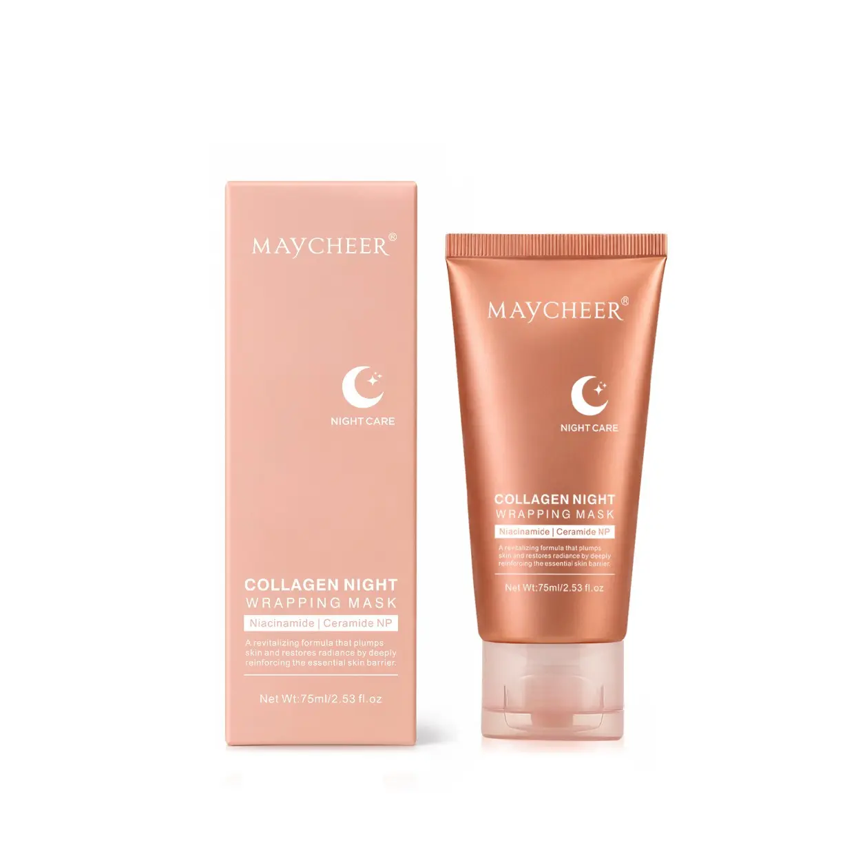 Collagen Night Repair Peel off Mask, Hydrating & Brightening, Ideal for Dry & Sensitive Skin, Unisex Sleep Mask for Radiant Skin
