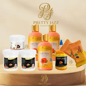 BYENBLAN Papaya 9pc Set - Golden Glow Cleanser Soap, Lightweight Face & Body Cream, Knuckle Cream, Body Smoothie for Radiant Skin, Even Tone.