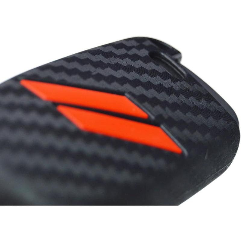 // Slash Carbon Silicone Key Fob Cover for Dodge Charger Challenger SRT Hornet R/T Dart Durango Journey Replacement Remote Keyless 5 Buttons Key Fob Case Accessories