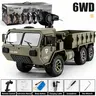 6WD RC Military Tactical Truck - US Army Themed, FPV High-Definition Camera, Remote Viewing, Realistic Suspension, Durability, Charging Cable, Developmental Tool, Decoration Piece, Included Screwdriver, 48x22x13.5cm