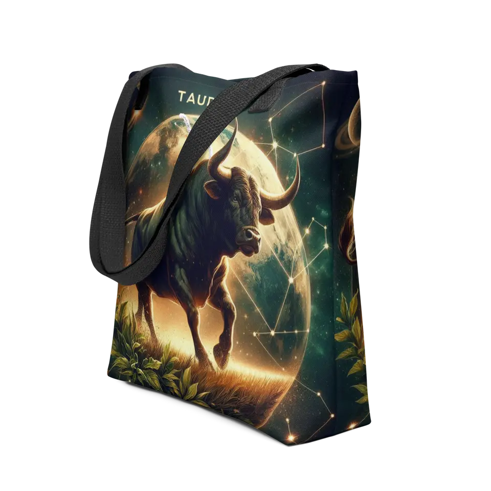 Taurus Zodiac Digital Art #1 | Tote bag