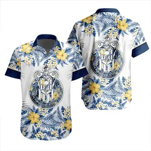LIGA MX Chivas Guadalajara Special Hawaiian Design Button Shirt ST2301