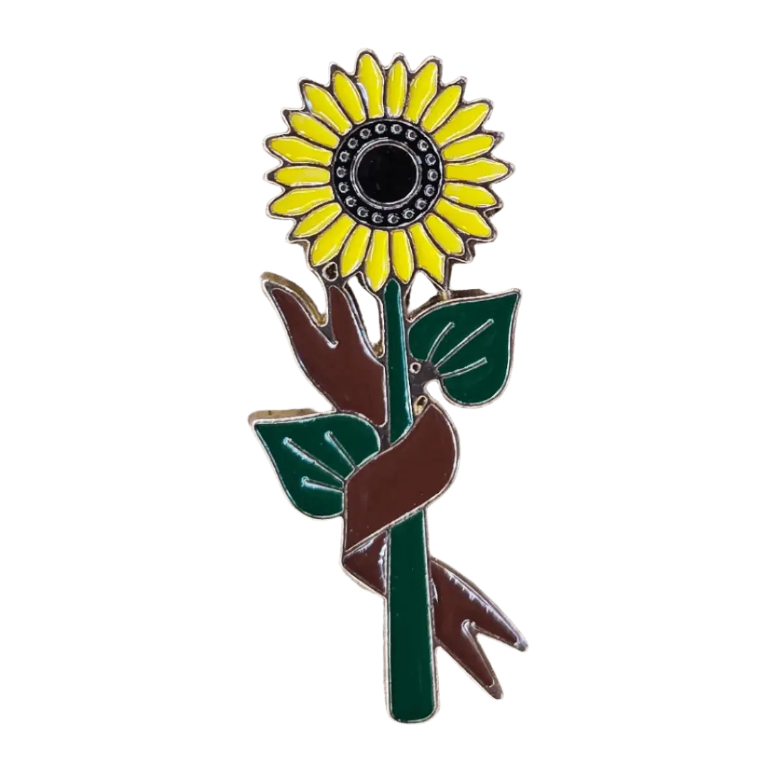 Sashy Sunflower Pin