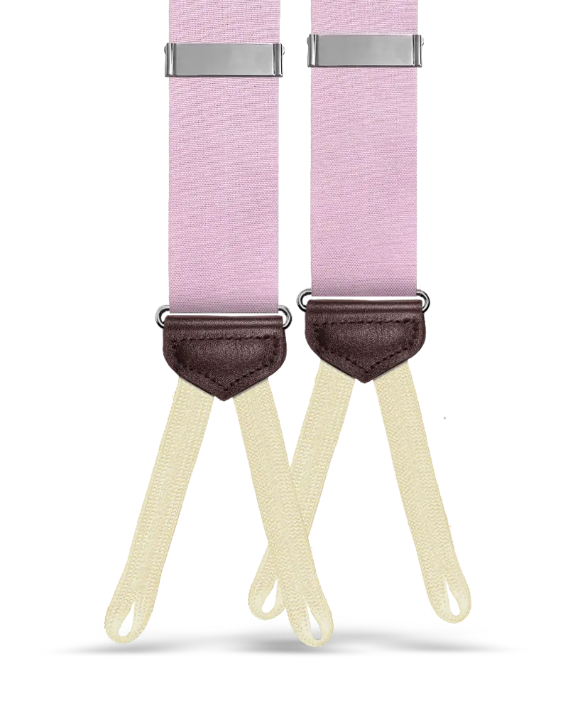 Myrtle Chambray Suspenders - Pink