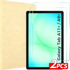 2-piece Tempered Glass Screen Protector for Galaxy Tab A11 Plus 2025, Tab A9 Plus 11-inch 2023 Model, Privacy Screen Protector, Tablet Protector. Screen protector, easy to install, wear-resistant and scratch-resistant, upgraded hardness