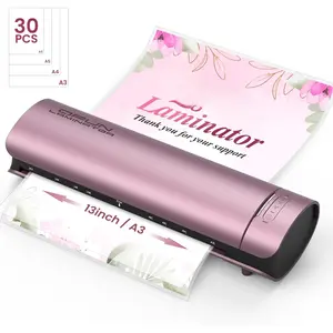 Laminator Machine Thermal Laminating Machine with Sheets 11x17 Personal Laminator for Teachers, 13 Inch Lamination Machine 60S Warm Up Office Presentation laminators, A3 Portable Paper Laminate Kit