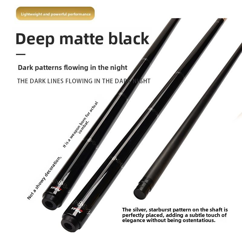 The world's first carbon fiber 1/2 billiard cue comes with a cue box and accessories. It features a 58 inch, 11.8mm cue tip and is suitable for both home and club use. Comes with cue case + leather tip + gloves + towel + chalk The world's first carbon fiber 1/2 billiard cue comes with a cue box and accessories. It features a 58 inch, 11.8mm cue tip and is suitable for both home and club use. Comes with cue case + leather tip + gloves + towel + chalk