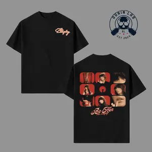 Ella Langley Be Her Collage Graphic T-Shirt, Oversized Cotton Tee, Country Music Aesthetic Shirt, Western Style Streetwear Unisex