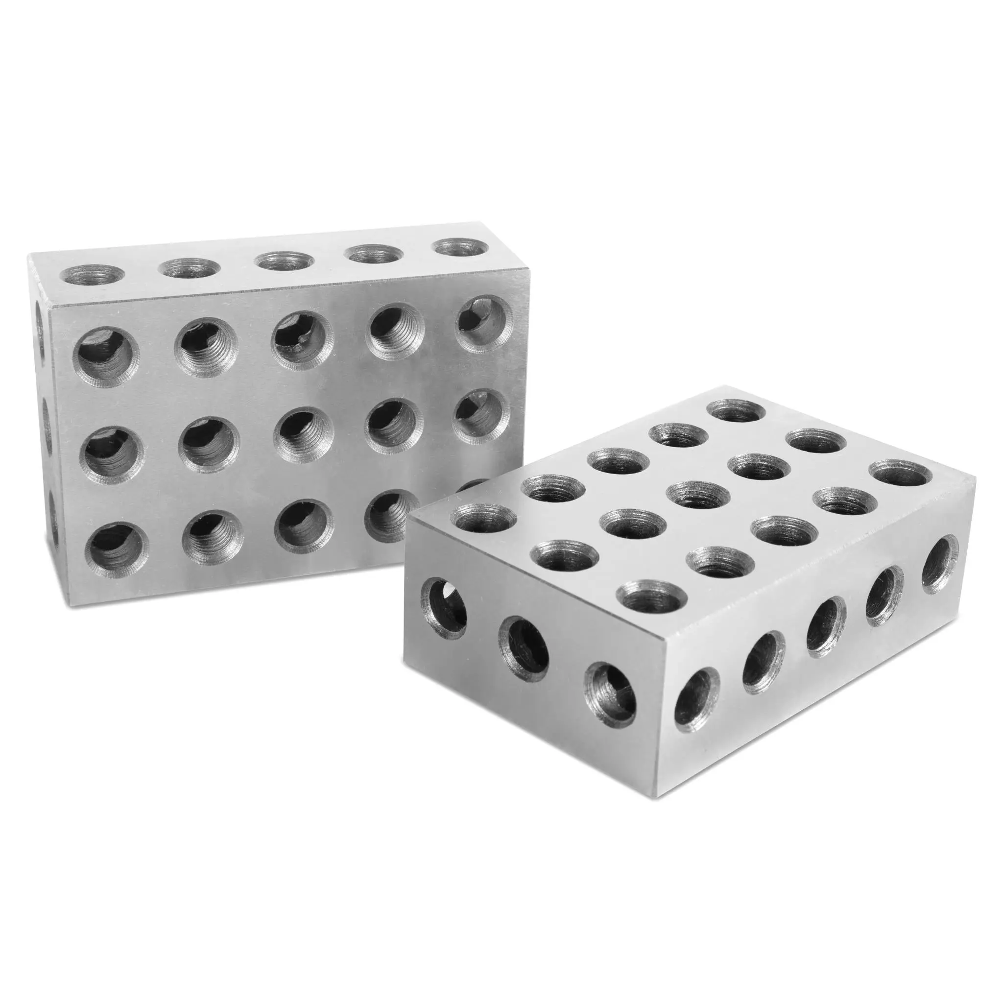 WEN 10446 Heavy Duty Metal 6x4x2-Inch High Quality Hardware Hardened-Steel Precision 2-4-6 Blocks, 123 Blocks Alternative, 2-Pack