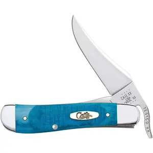 Case 25589 Caribbean Blue Bone Sawcut Jig Russlock