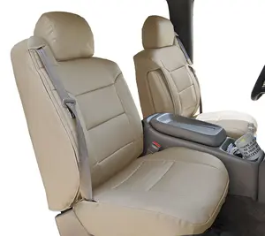 For Chevy Silverado seat covers - 2000~2002, IGGEE Premium Leatherette, 2 Front seats, 2 Armrest covers, Original fit