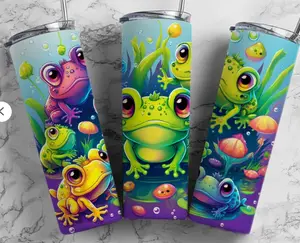 Frog 20oz tumbler Water Bottles Drinkware Bottle Lid Stainless Cup