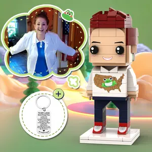 Ursula Customized Brick Figure with Key Chain Set Fans Merch 3sunzzz&Frog