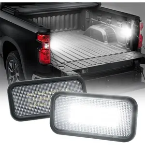2Pcs LED Truck Bed Light Rear Cargo Area Lamp for 2019-2026 Chevy Silverado GMC Sierra 1500 2500HD 3500HD White Stock Bed Lighting for 2024+ Sierra EV Cadilla.c Escalade IQ OEM Replacement 84396982