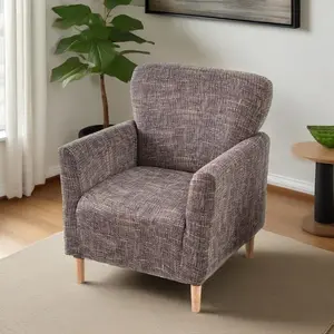 Stretchable Armchair Cover, Soft Breathable Washable Sofa Cover, Elastic Closure Design, Home Hotel Cafe Decoration, Elastic Sofa Slipcover