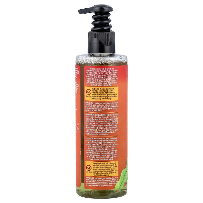 Desert Essence Thoroughly Clean Face Wash, Sea Kelp, 8.5 fl oz (250 ml)
