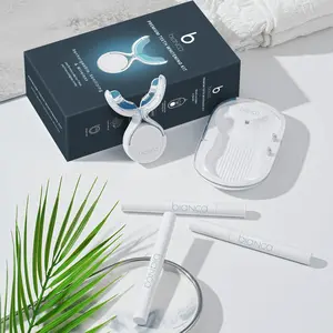 Bianca Bright Pro Whitening Kit Wireless with LED Light Enamel-Safe Smile Brightening Gel Oral USB Rechargeable Cosmetic Teeth Whitening