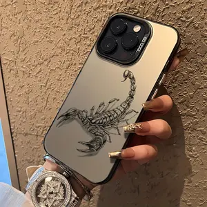 A Creative and Cool Laser Anti-drop Phone Case with Scorpion Pattern, Suitable for iPhone 17 Air/16 Plus/15 Pro Max/14 Pro/13/12/11/XS Max/X, Ideal Gift for Family, Friends, Lovers, Boyfriend, Girlfriend, Best Choice for Holiday Gifts CY460