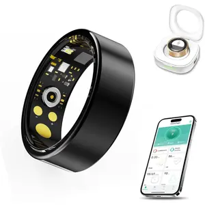 Smart Ring for Men & Women, Wearable Screenless Bluetooth-Compatible Fitness Tracker with Sleep Monitoring, Steps Counting, Daily Wellness Insights, IP68 Waterproof, No Subscription, App-Compatible, Remote Movement Tracking # app fee