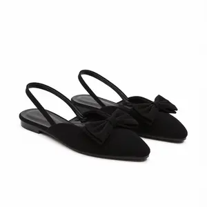 A pair of comfortable, versatile suede flat casual shoes suitable for home and outdoor leisure activities. outdoorfun